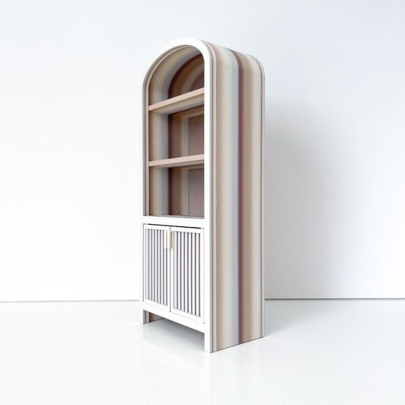 Armoire for Dolls 1:6 Scale Multi Stripe Furniture 12” Barbie Integrity Blythe - Picture 2 of 6